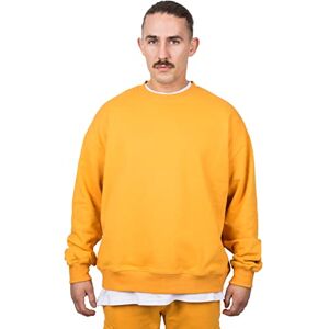 Blackskies Stor storlek i tung vikt creckeck tröja Lyx Streetwear tröja för män tröja sudeter tröja, rödbrun, L Blackskies Stor storlek i tung vikt creckeck tröja Lyx Streetwear tröja för män tröja sudeter tröja, rödbrun, L