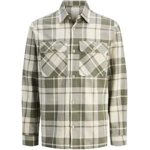 JACK & JONES Jprccraymond Spring Check Overshirt Sn, Teblad, M JACK & JONES Jprccraymond Spring Check Overshirt Sn, Teblad, M
