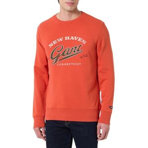 GANT Graphic Sweat C-Neck, Djuporange, XL GANT Graphic Sweat C-Neck, Djuporange, XL