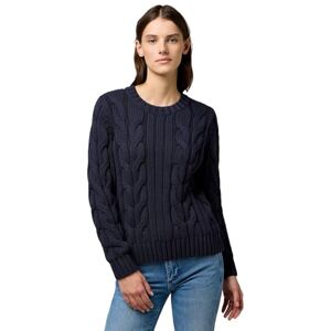 Wrangler Cable Knit Crew, mörk marinblå, XL Wrangler Cable Knit Crew, mörk marinblå, XL
