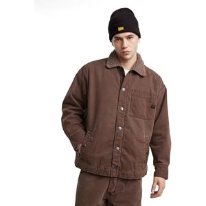 G-STAR RAW Boxy fit sherpajacka, Brun (bleknar brun sten gd D25189-D491-G824), L G-STAR RAW Boxy fit sherpajacka, Brun (bleknar brun sten gd D25189-D491-G824), L