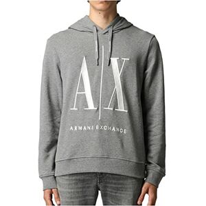 Giorgio Armani Herr A x Large Logo Huvtröja, GRÅ, XS Giorgio Armani Herr A x Large Logo Huvtröja, GRÅ, XS