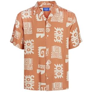 JACK & JONES JORLUKE Ocean Resort Shirt SS, Carnelian, S JACK & JONES JORLUKE Ocean Resort Shirt SS, Carnelian, S