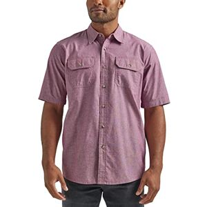 Wrangler Authentics Wrangler autentisk kortärmad klassisk vävd skjorta för män, L Wrangler Authentics Wrangler autentisk kortärmad klassisk vävd skjorta för män, L
