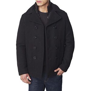 Schott NYC Herr Cyclone 2 Peacoat Reefer långärmad kappa, Svart, 3XL Schott NYC Herr Cyclone 2 Peacoat Reefer långärmad kappa, Svart, 3XL