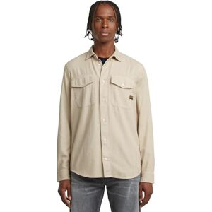 G-STAR RAW G-Star Herren Marine Slim långärmad skjorta, Beige/Khaki (Dk Brick Gd D24963-d454-d848), XXL G-STAR RAW G-Star Herren Marine Slim långärmad skjorta, Beige/Khaki (Dk Brick Gd D24963-d454-d848), XXL