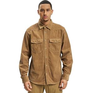 Brandit Corduroy Klassisk skjorta långärmad, Kamel, XXL Brandit Corduroy Klassisk skjorta långärmad, Kamel, XXL