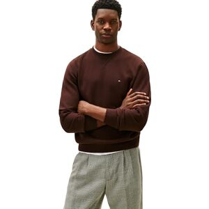 Tommy Hilfiger herr ESS SEASONAL FLEECE CREWNECK MW0MW4000 pullover tröja, brun, S, Brun (choklad), S Tommy Hilfiger herr ESS SEASONAL FLEECE CREWNECK MW0MW4000 pullover tröja, brun, S, Brun (choklad), S