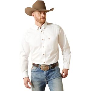 ARIAT enfärgad twill-skjorta i klassisk passform, Vitt, M ARIAT enfärgad twill-skjorta i klassisk passform, Vitt, M
