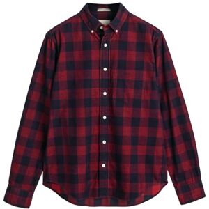 GANT REG Cord Check Shirt, Rubinröd, M GANT REG Cord Check Shirt, Rubinröd, M