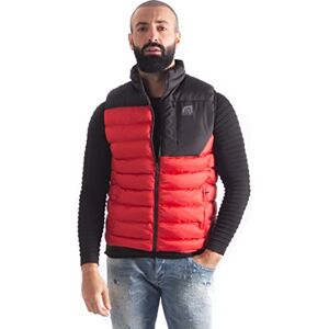 Just Emporio ärmlös jacka för vuxna män, röd/svart, Röd/svart, M Just Emporio ärmlös jacka för vuxna män, röd/svart, Röd/svart, M