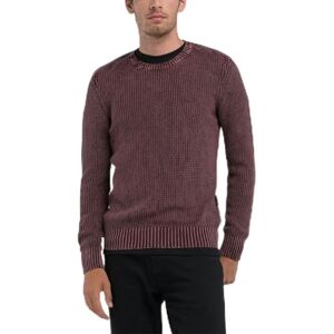 Replay herr tröja, 278 plommon, 3XL Replay herr tröja, 278 plommon, 3XL