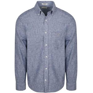 GANT Reg bomullslinne skjorta, vintage blå, 3XL herr GANT Reg bomullslinne skjorta, vintage blå, 3XL herr