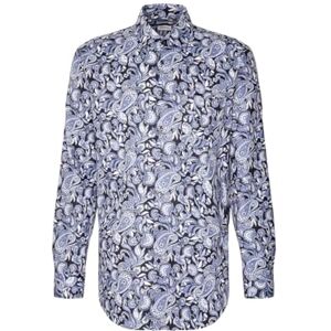 Seidensticker Silkesdekal herr business skjorta – normal passform – lätt att stryka – Kent krage – långärmad – 100% bomull, blå, 48 SE Seidensticker Silkesdekal herr business skjorta – normal passform – lätt att stryka – Kent krage – långärmad – 100% bomull, blå, 48 SE