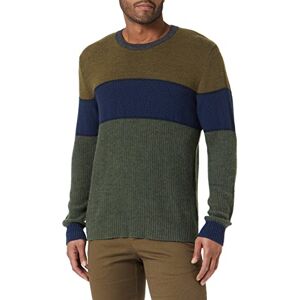 Sisley Herr L/S 116QT100T tröja, grön och blå 902, XXL Sisley Herr L/S 116QT100T tröja, grön och blå 902, XXL