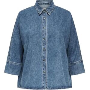 ONLY Carmakoma Cargrace 3/4 DNM Shirt Cro, Mellanblå denim, 52 ONLY Carmakoma Cargrace 3/4 DNM Shirt Cro, Mellanblå denim, 52