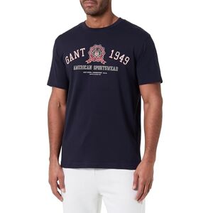 GANT Graphic SS T-shirt, blå, 4XL GANT Graphic SS T-shirt, blå, 4XL