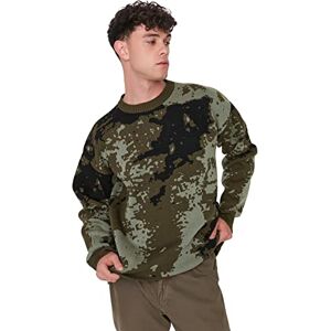Trendyol Herr rund hals kamouflage smal tröja sweatshirt, khaki, XL, Khaki, XL Trendyol Herr rund hals kamouflage smal tröja sweatshirt, khaki, XL, Khaki, XL