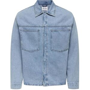 Only & Sons Onsemil Box Azg DNM jacka, medium blå denim, xx_l, Mellanblå denim, XXL Only & Sons Onsemil Box Azg DNM jacka, medium blå denim, xx_l, Mellanblå denim, XXL