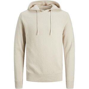 JACK & JONES Bestseller A/S Herr Jcoclassic Twill Knit Hood Sn huvtröja, Moonbeam, M JACK & JONES Bestseller A/S Herr Jcoclassic Twill Knit Hood Sn huvtröja, Moonbeam, M