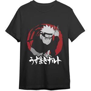 Comic Studio Naruto Shippuden T-shirt Officiell licensierad artikel, Naruto Uzumaki V5 unisex svart S, svart, S Comic Studio Naruto Shippuden T-shirt Officiell licensierad artikel, Naruto Uzumaki V5 unisex svart S, svart, S