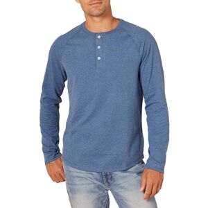 Amazon Essentials Herr Slim-Fit Långärmad Henley-skjorta, Blå Heather, XX-Large Amazon Essentials Herr Slim-Fit Långärmad Henley-skjorta, Blå Heather, XX-Large