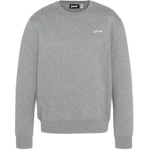 Schott NYC Sweatshirt med rund hals med Schott-broderi, SWCASUAL1, Färg: grå, M Schott NYC Sweatshirt med rund hals med Schott-broderi, SWCASUAL1, Färg: grå, M