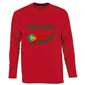 Supportershop T-Shirt Portugal L/S herr röd XX-L Supportershop T-Shirt Portugal L/S herr röd XX-L