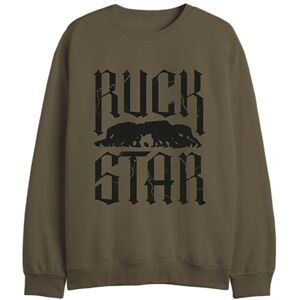 REPUBLIC OF CALIFORNIA "Ruck Star" UXREPCZSW044 Sweatshirt för herr, khaki, storlek M, kaki, M REPUBLIC OF CALIFORNIA "Ruck Star" UXREPCZSW044 Sweatshirt för herr, khaki, storlek M, kaki, M