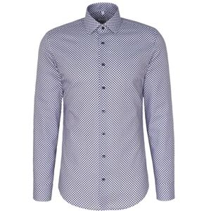 Seidensticker Silkesdekal herr business skjorta – slim fit – lätt att stryka – Kent krage – långärmad – 100% bomull, BRUN, 44 SE Seidensticker Silkesdekal herr business skjorta – slim fit – lätt att stryka – Kent krage – långärmad – 100% bomull, BRUN, 44 SE