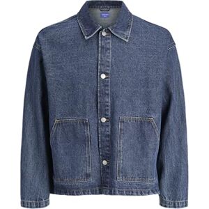 JACK & JONES Jorbowery Embross denim Overshirt Ls, Mörk denim, XL JACK & JONES Jorbowery Embross denim Overshirt Ls, Mörk denim, XL