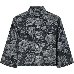 PIECES Pcmarosa 3/4 Sl denimskjorta, svart, XL PIECES Pcmarosa 3/4 Sl denimskjorta, svart, XL