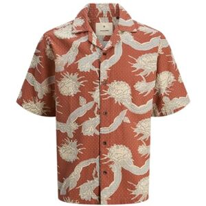 JACK & JONES skjorta för män, avslappnad passform, skjorta, Spöke grå, S JACK & JONES skjorta för män, avslappnad passform, skjorta, Spöke grå, S