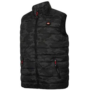 Lee Cooper Arbetskläder herr smal passform lätt kamouflagetryck vadderad väst vindtät duschbeständig termisk kroppsvärmare väst, svart kamo, XXL Lee Cooper Arbetskläder herr smal passform lätt kamouflagetryck vadderad väst vindtät duschbeständig termisk kroppsvärmare väst, svart kamo, XXL