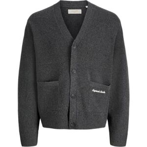 JACK & JONES Jornorrebro stickad kofta, Mörkgrå melange, XL JACK & JONES Jornorrebro stickad kofta, Mörkgrå melange, XL