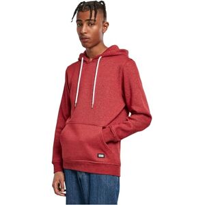 Urban Classics Basic Melange huvtröja, bloodstonemelange för män, XS Urban Classics Basic Melange huvtröja, bloodstonemelange för män, XS