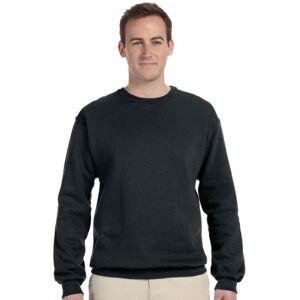 Jerzees Fleece Sweatshirt för män, svart, XXL Jerzees Fleece Sweatshirt för män, svart, XXL