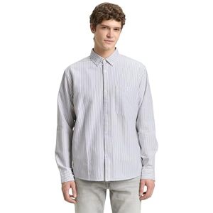 TOM TAILOR Denim herrskjorta, 39052 – Vit olivrandig, M TOM TAILOR Denim herrskjorta, 39052 – Vit olivrandig, M