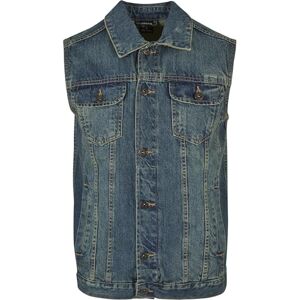 Urban Classics Herrväst denim vest, ärmlös jeansväst för män, finns i många färger, storlekar S – 5XL, Ljusblå, 5XL/Stor Urban Classics Herrväst denim vest, ärmlös jeansväst för män, finns i många färger, storlekar S – 5XL, Ljusblå, 5XL/Stor
