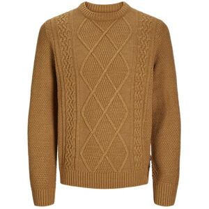 JACK & JONES JACK&JONES Jprbludiogo kabel stickad pack, Brun socker/detalj: melange kabel, M JACK & JONES JACK&JONES Jprbludiogo kabel stickad pack, Brun socker/detalj: melange kabel, M