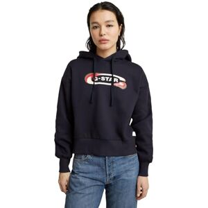 G-STAR RAW Old Skool Logo lös tröja med huva, Blå (Osaka blå D25519-d427-3873), L G-STAR RAW Old Skool Logo lös tröja med huva, Blå (Osaka blå D25519-d427-3873), L