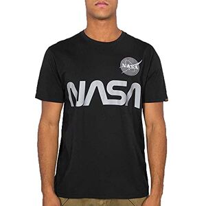 Alpha Industries NASA Reflekterande T-tröja för män Black Alpha Industries NASA Reflekterande T-tröja för män Black