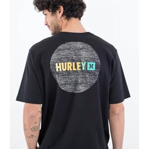 Hurley t-shirt kortärmad män – vardagscirkel gradient svart Hurley t-shirt kortärmad män – vardagscirkel gradient svart