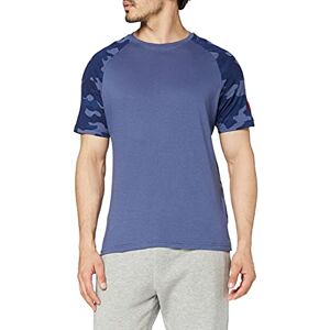 Crosshatch Brickmoore t-shirt för män, Blå indigo, S Crosshatch Brickmoore t-shirt för män, Blå indigo, S