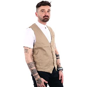 Gianni Lupo GL011BD väst, kamel, M Man, kamel, Camel, S/XXL Gianni Lupo GL011BD väst, kamel, M Man, kamel, Camel, S/XXL
