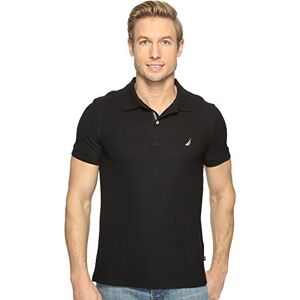 Nautica Men's Slim Fit Short Sleeve Solid Polo Shirt, True Black, XX-Large Nautica Men's Slim Fit Short Sleeve Solid Polo Shirt, True Black, XX-Large