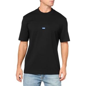 HUGO Block T-shirt i bomull med liten logotyp, grå, XL herr, Färg: grå, XL HUGO Block T-shirt i bomull med liten logotyp, grå, XL herr, Färg: grå, XL