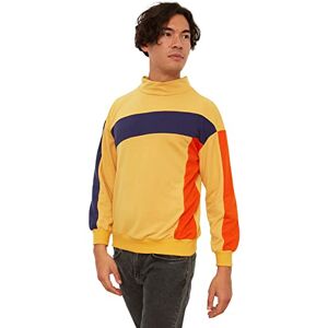 Trendyol MAN Sweatshirt Gul Normal, Senap, M Trendyol MAN Sweatshirt Gul Normal, Senap, M