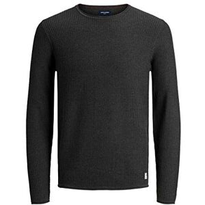 JACK & JONES Jprblucarlos Knit Crew Neck Noos herr Tröja, Mörkgrå melange, L JACK & JONES Jprblucarlos Knit Crew Neck Noos herr Tröja, Mörkgrå melange, L