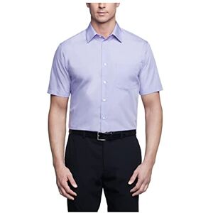 Van Heusen kortärmad herrskjorta normal passform poplin solid, lavendel, 18.5" Neck Van Heusen kortärmad herrskjorta normal passform poplin solid, lavendel, 18.5" Neck